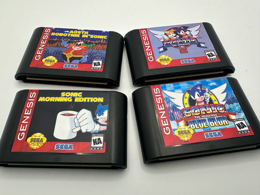 🕹️ Just In: Four New Custom Sonic Repro Carts Hit the Store!