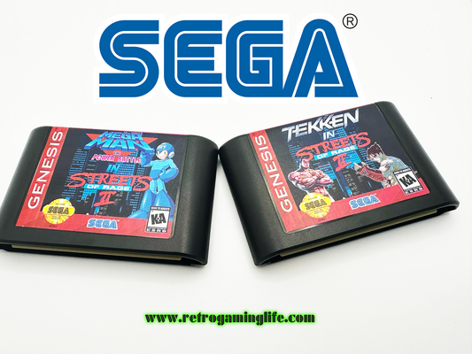 🎮 New Arrivals: Mega Man The Power Battle & Tekken in Streets of Rage II for Sega Genesis! 🔥