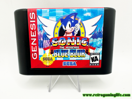 🌀 Just Dropped: Sonic the Hedgehog - Blue Blur (SEGA Genesis Custom Cart)
