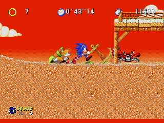 Sonic 2 Recreation Sega Genesis Video Game Cart