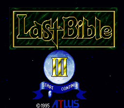 Last Bible III (English Translation) (SNES) – Reproduction Cartridge