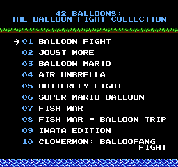 42 Balloons! – The Balloon Fight Collection – NES Reproduction