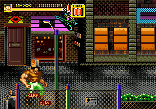 Cadillacs and Dinosaurs in Streets of Rage 2 Sega Genesis Video Game Cart