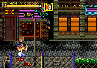 Cadillacs and Dinosaurs in Streets of Rage 2 Sega Genesis Video Game Cart