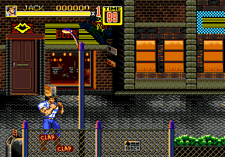 Cadillacs and Dinosaurs in Streets of Rage 2 Sega Genesis Video Game Cart