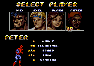 Spider-Man in Streets of Rage 2 Sega Genesis Video Game Cart