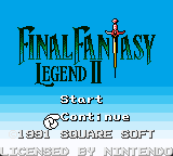 Final Fantasy Legend II DX (Game Boy Color Reproduction)