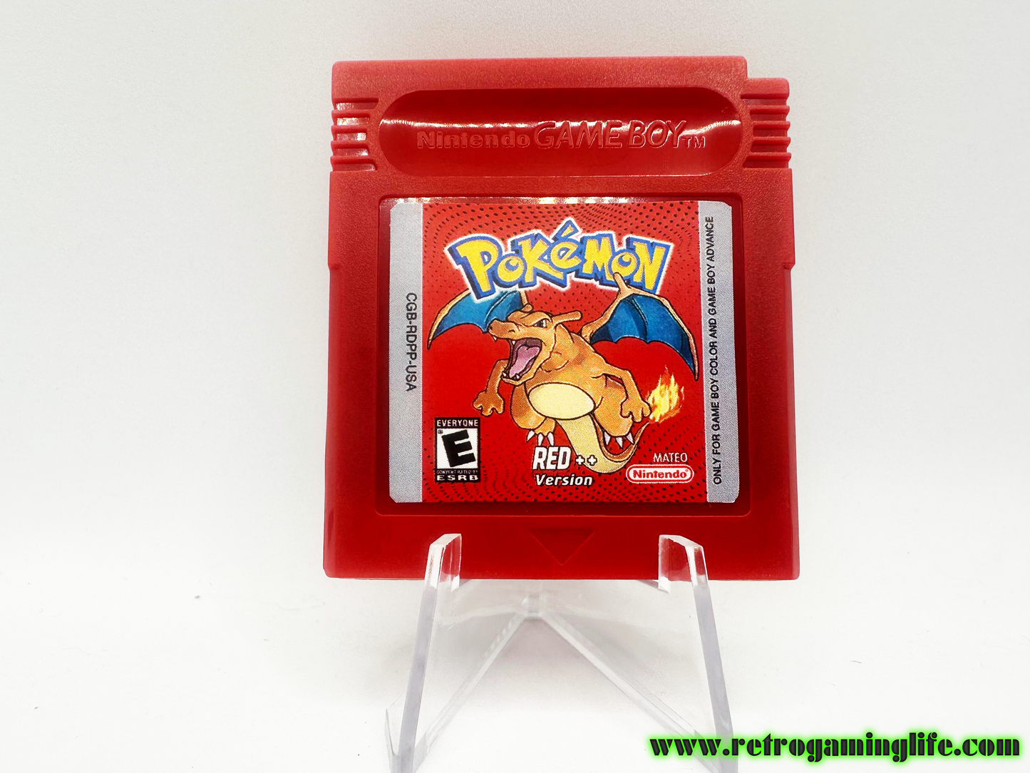 Pokemon Red ++ Version Gameboy Repro Game Cart