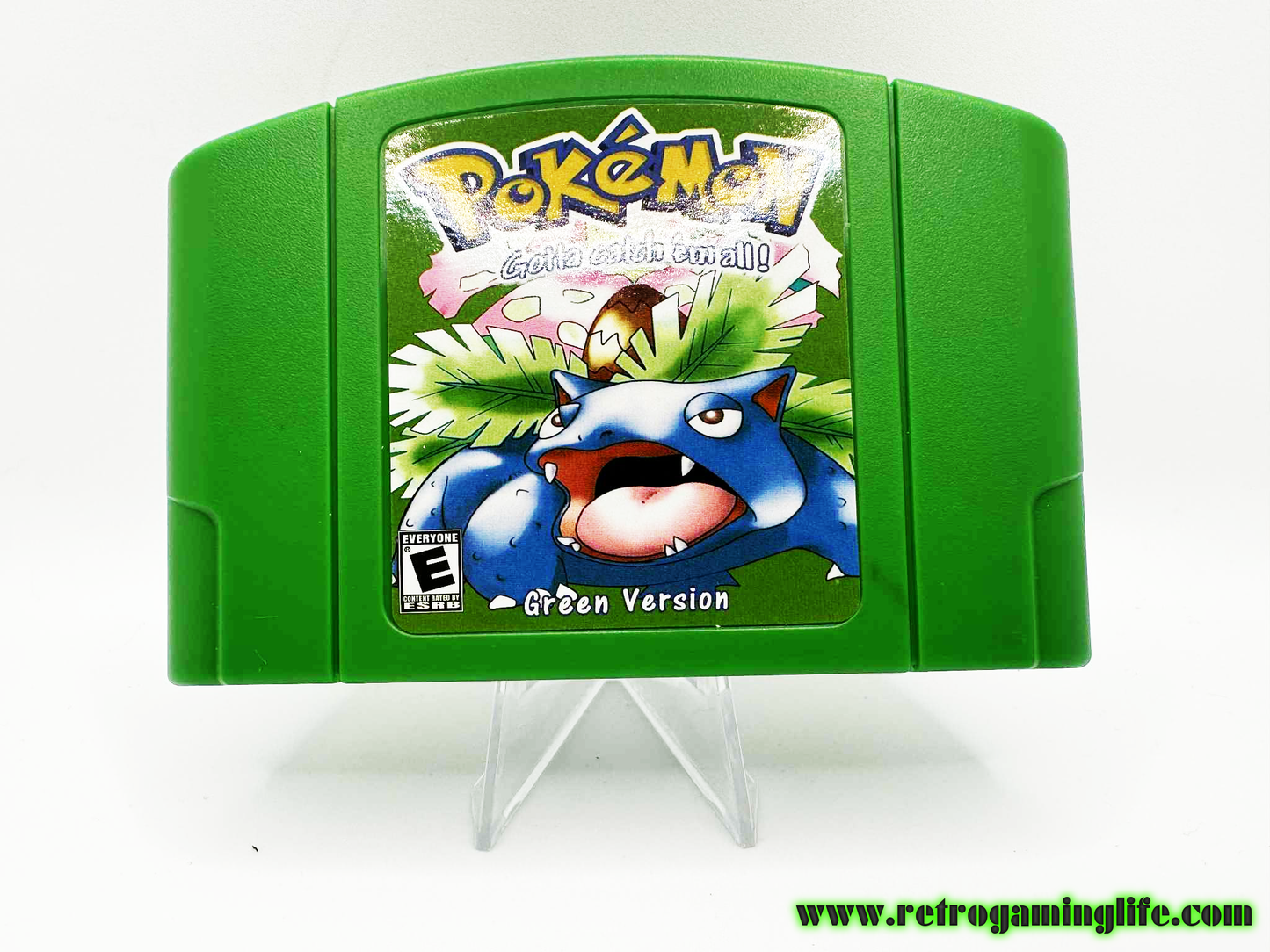 Pokemon Green Version Nintendo 64 Game Cart