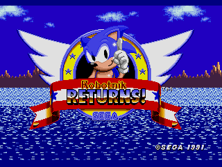 Robotnik Returns Sega Genesis Video Game Cart
