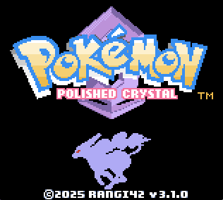 Pokemon Polished Crystal v3.1.1 Gameboy Color Video Game