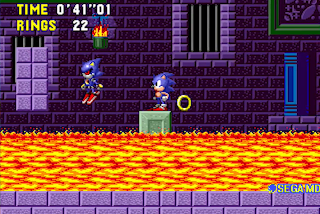 Metal Sonic's Challenge Sega Genesis Video Game Cart