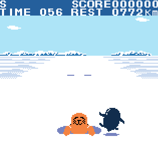 Antarctic Adventure DX – Game Boy Color Repro Cartridge