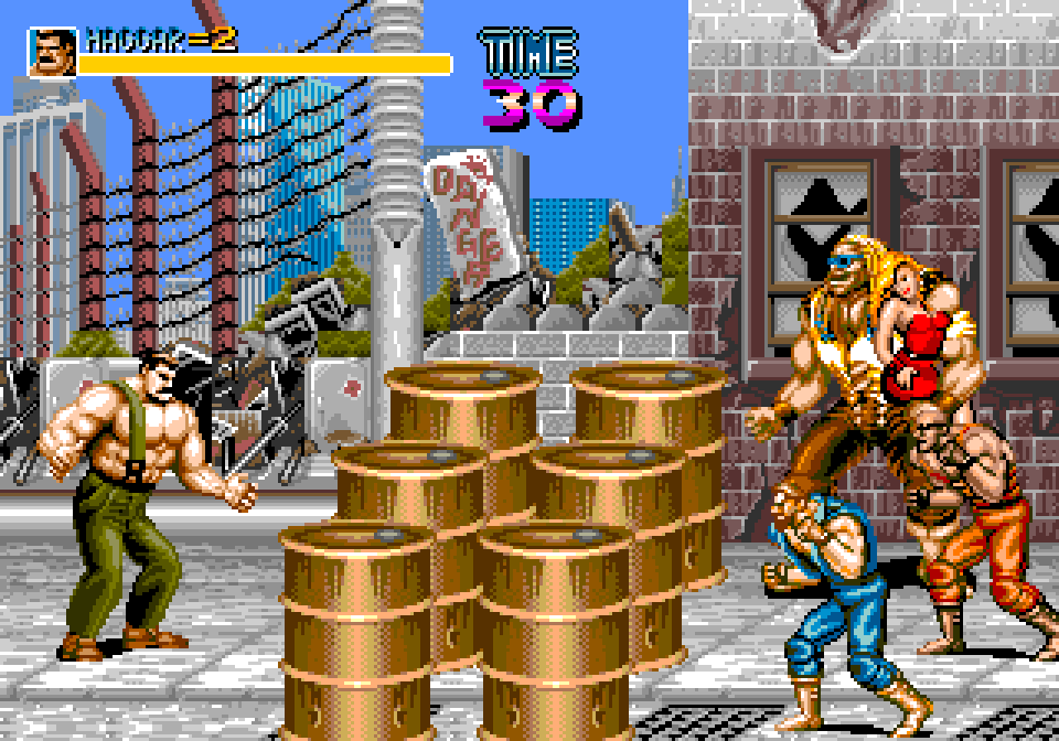 Final Fight MD Demo Sega Genesis Video Game Cart