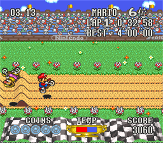 BS Excitebike: Mario Battle 3 (Super Nintendo Reproduction Game)
