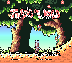 Toad's World – SNES Reproduction Cartridge