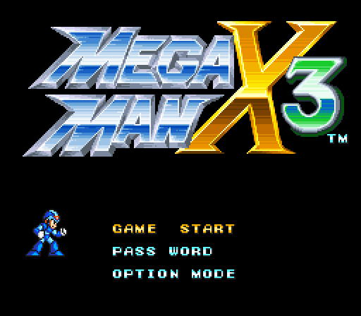 Mega Man X3 – Super Nintendo Reproduction Cartridge