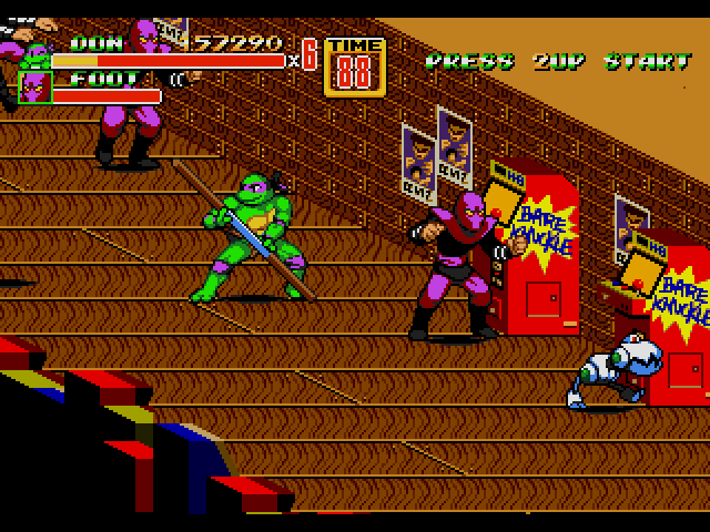 TMNT Shredder's Re-Revenge Sega Genesis Repro Game Cart