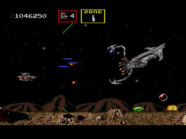 Darius 2 Sega Genesis Game Shoot 'em up
