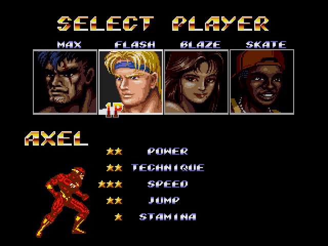 The Flash in Streets of Rage 2 Sega Genesis Game