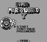 Super Mario World 7 Gameboy Game Cart