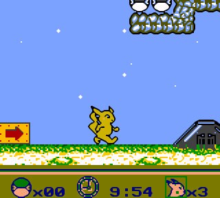 Pokemon Adventure Side Scroller Game Gameboy Cart