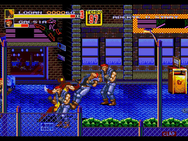 X-men in Streets of Rage 2 Sega Genesis Game Cart