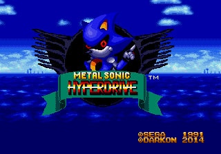Metal Sonic Hyperdrive Sega Genesis Game Cart