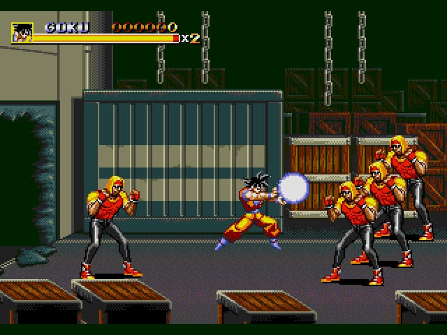 Dragon Ball Z in Streets of Rage 3 Sega Genesis Cart Game Beat 'em Up