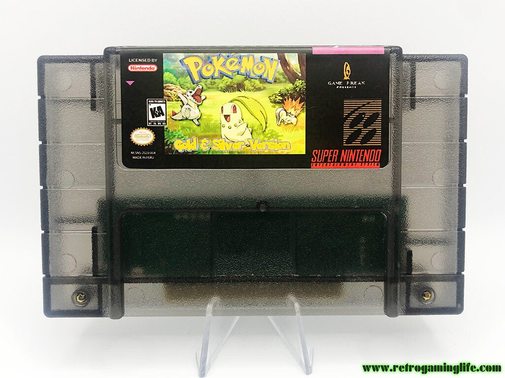 Pokemon Gold & Silver SNES Game Cart Nintendo