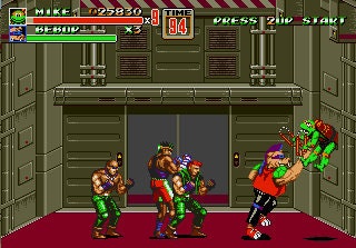 TMNT of Rage The Final Shellshock Beat 'Em Up Sega Genesis Cart Game