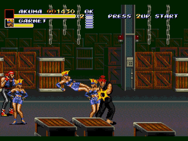 Akuma in Streets of Rage 3 Sega Genesis Game Cart