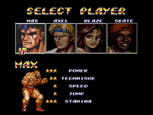 Street Fighter 2 in Streets of Rage 2 Bad Guy Edition Sega Genesis Game Cart