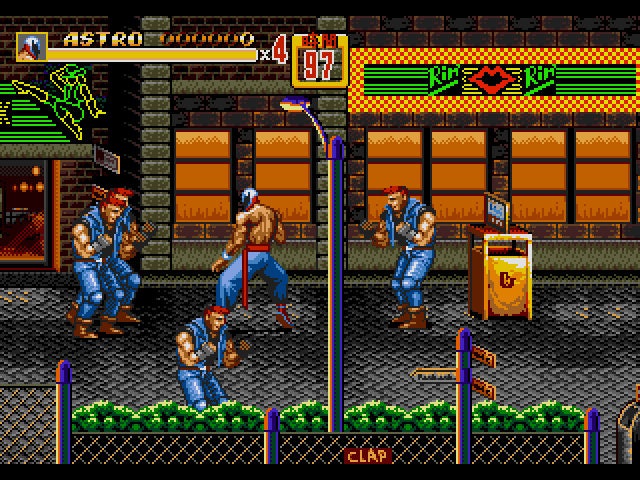 Saturday Night Slam Masters in Streets of Rage 2 Sega Genesis Game Cart