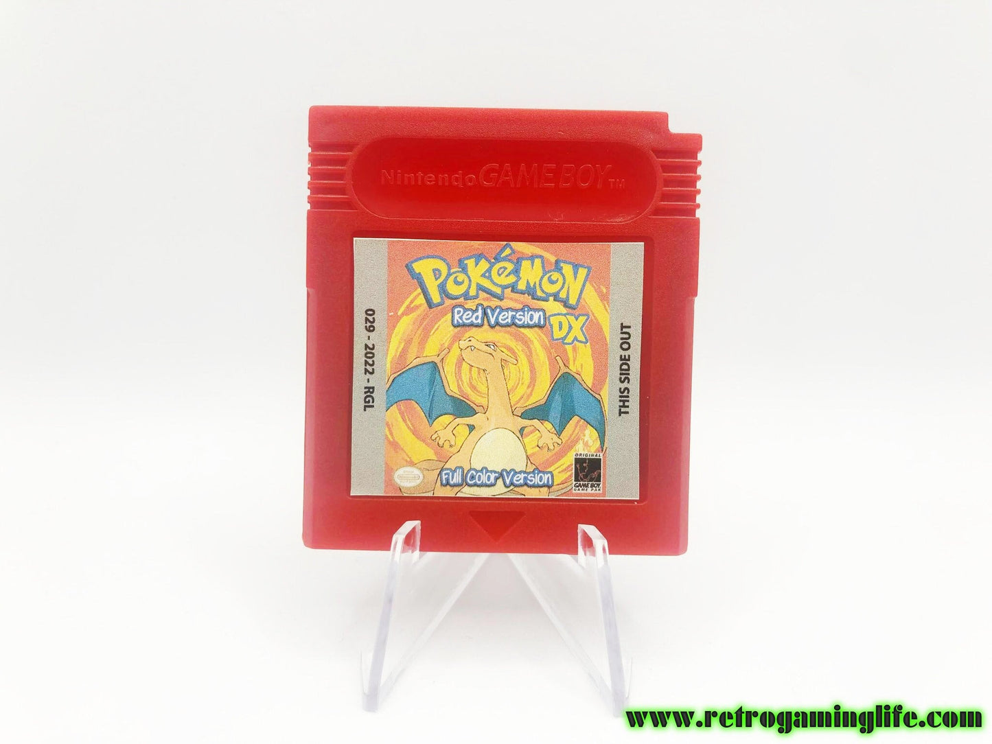 Pokemon Red Version Colorized Gameboy Cart Game