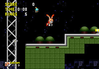 Cream and Cheese in Sonic 1 Sega Genesis Game Cart
