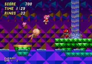 Amy and Cream in Sonic the Hedgehog 2 Sega Genesis Game Cart
