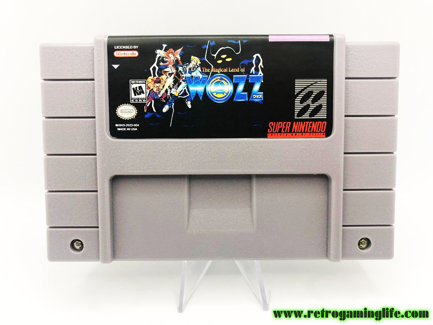 The Magical Land of Wozz SNES RPG English Translated Cart