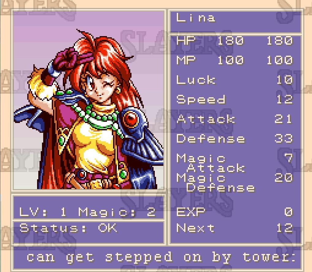 Slayers RPG SNES Anime Fully English Translated Game Cart