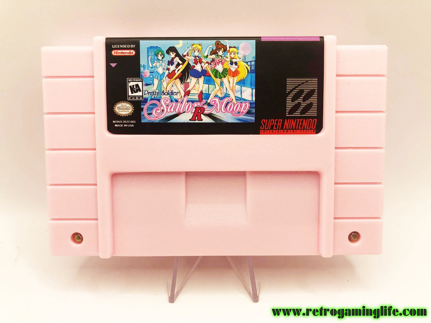 Sailor Moon R SNES Fully English Translated Game Cart