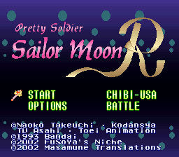 Sailor Moon R SNES Fully English Translated Game Cart