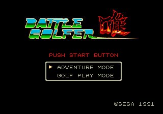 Battle Golfer Yui Sega Genesis English Repro Cart RPG