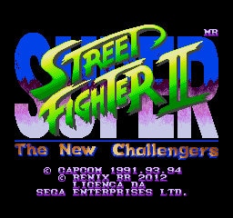 Super Street Fighter 2 Remix Edition Sega Genesis Repro Game Cart