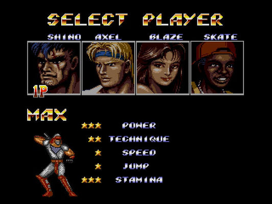 Shinobi in Streets of Rage 2 Sega Genesis Repro Game Cart