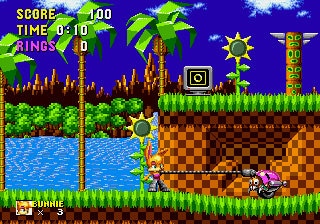 Bunnie Rabbot in Sonic the Hedgehog Sega Genesis Repro Game Cart