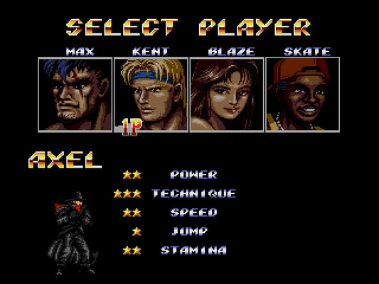 The Shadow in Streets of Rage 2 Sega Genesis Game Repro Cart