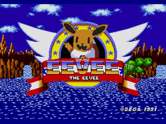 A.I.R. Eevee in Sonic the Hedgehog Sega Genesis Repro Game Cart