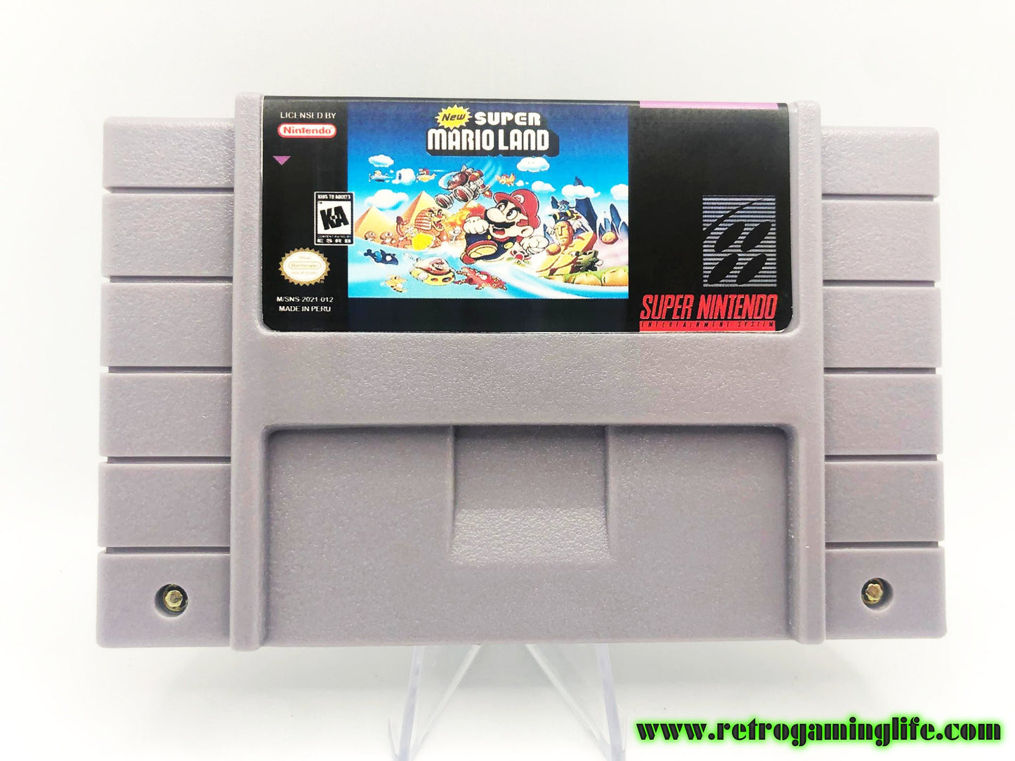 New Super Mario Land SNES Sidescrolling Game Port Nintendo