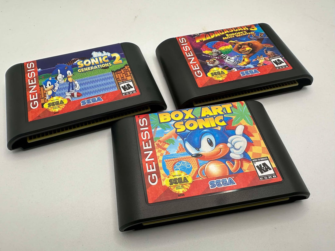 First releases of 2025! Box Art Sonic, Madagascar 3, and Sonic Generations 2