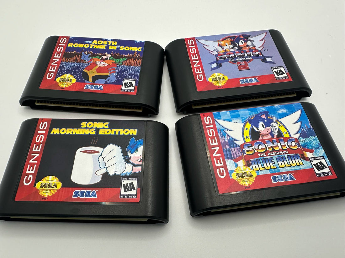 🕹️ Just In: Four New Custom Sonic Repro Carts Hit the Store!